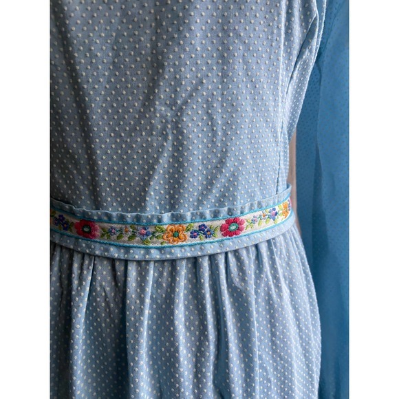 Vintage Prairie Dress, Ruffled teired, Ribbon Trim, Cottage Core - Picture 3 of 8